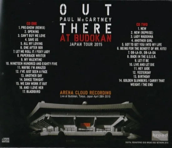 PAUL McCARTNEY / AT BUDOKAN -OUT THERE JAPAN TOUR 2015 ARENA CLOUD RECORDING (2CD)