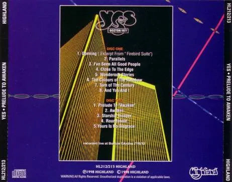 YES / PRELUDE TO AWAKEN (2CD)