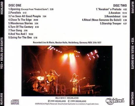 YES / SOLEIL OUR SIGHTS (2CD)