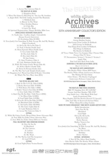 The Beatles WHITE ALBUM 50th ALTERNATES RARITIES ARCHIVES 6CD 6DVD 12 Discs 3 Set
