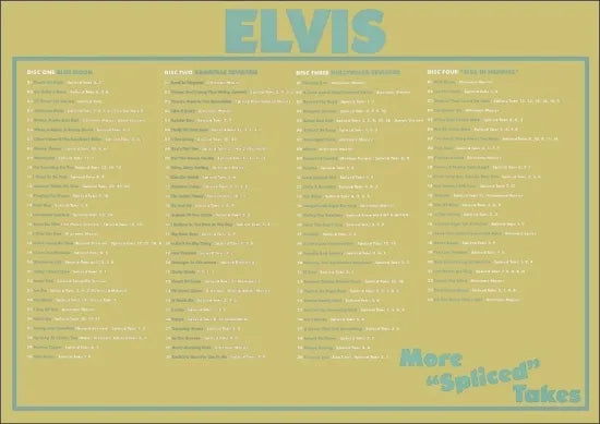 ELVIS PRESLEY / MORE “SPLICED” TAKES (4CDR)