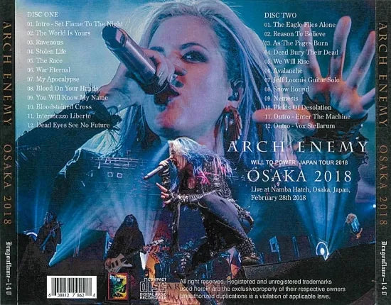 ARCH ENEMY / OSAKA 2018 (2CD)