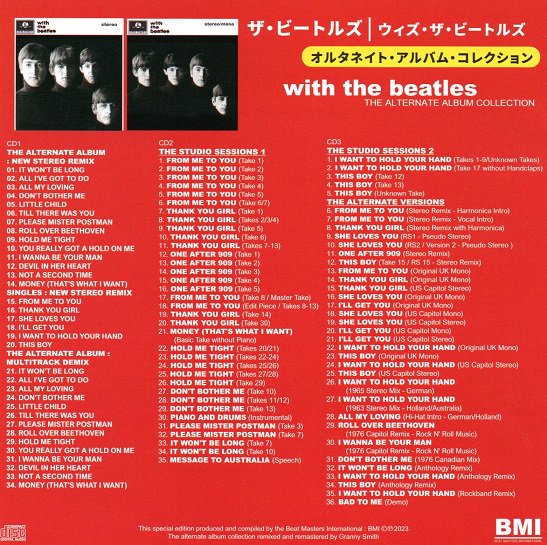 THE BEATLES / WITH THE BEATLES THE ALTERNATE ALBUM COLLECTION (3CD 