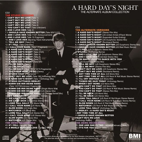 THE BEATLES / A HARD DAY'S NIGHT THE ALTERNATE ALBUM COLLECTION (3CD)