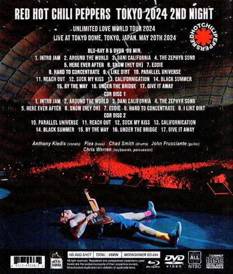RED HOT CHILI PEPPERS / TOKYO 2024 2ND NIGHT (1BDR+1DVDR+2CDR)