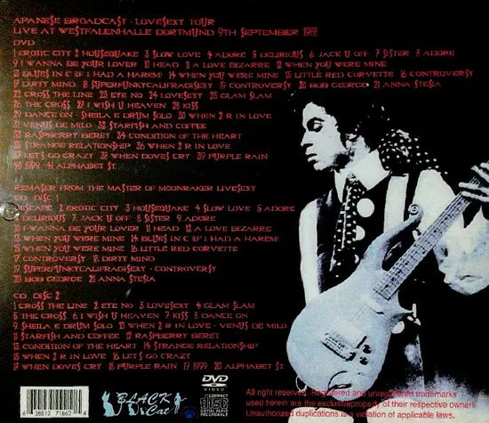 Prince / Livesexy Japanese Broadcast Edition (1DVDR+2CDR)