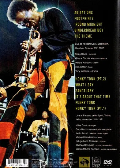 MILES DAVIS / STOCKHOLM 1967 TORINO 1971 FULL COLOR VERSION (1DVDR)