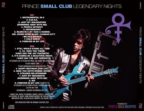 PRINCE / SMALL CLUB LEGENDARY NIGHTS NEW REMASTERS FROM THE ORIGINAL M –  Music Lover Japan