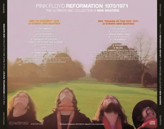PINK FLOYD / REFORMATION 1970/1971 THE ULTIMATE BBC COLLECTION III (2CD)