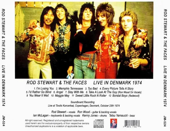 ROD STEWART & THE FACES / LIVE IN DENMARK 1974 SOUNDBOARD (1CDR) – Music  Lover Japan