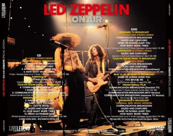 LED ZEPPELIN / ON AIR TV AND RADIO BROADCASTING EUROPE 1969 CD&DVD SPECIAL EDITION (1CD+1DVD)