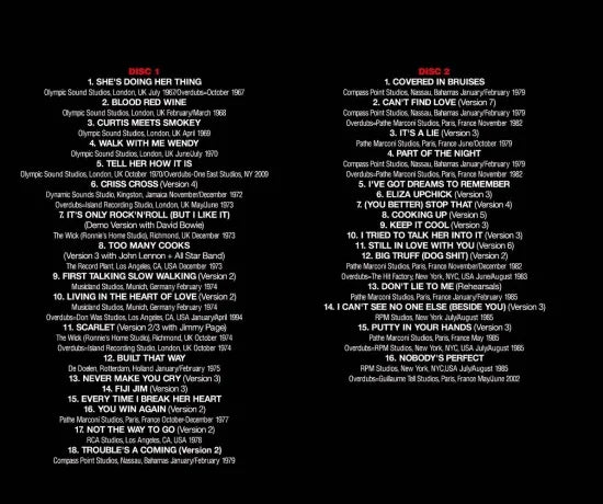 THE ROLLING STONES / CHRONICLE FULLY FINISHED STUDIO OUTTAKES EXPANDED NEW EDITION (4CD)