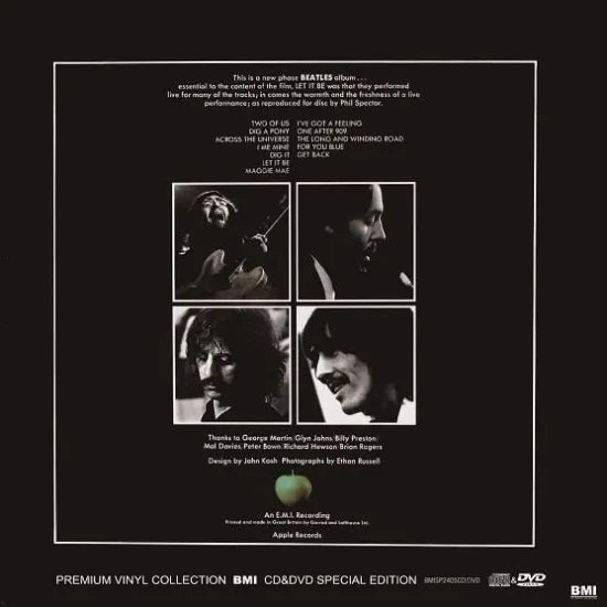 THE BEATLES / LET IT BE PREMIUM VINYL COLLECTION (1CD+1DVD)