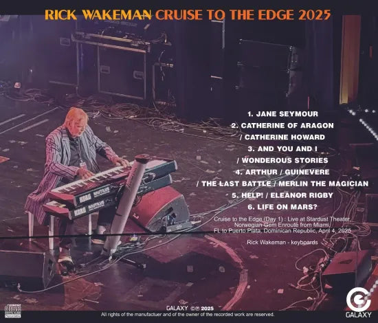 RICK WAKEMAN / CRUISE TO THE EDGE 2025 (1CDR)