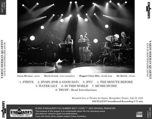 YARON HERMAN QUARTET / LIVE IN MONTPELLIER 250708 (1CDR)