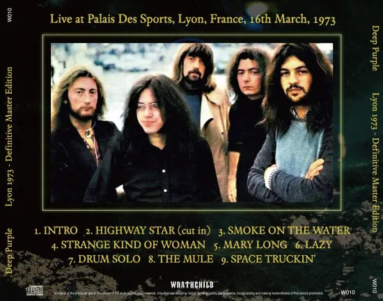 DEEP PURPLE / LYON 1973 DEFINITIVE MASTER EDITION (1CD)