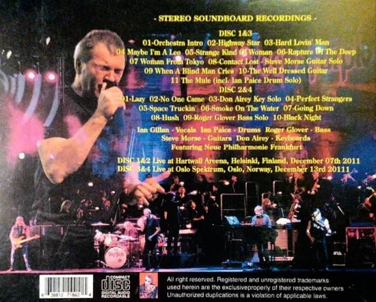 DEEP PURPLE / 2 NORTH EURO NIGHTS STEREO SOUNDBOARD (4CDR)