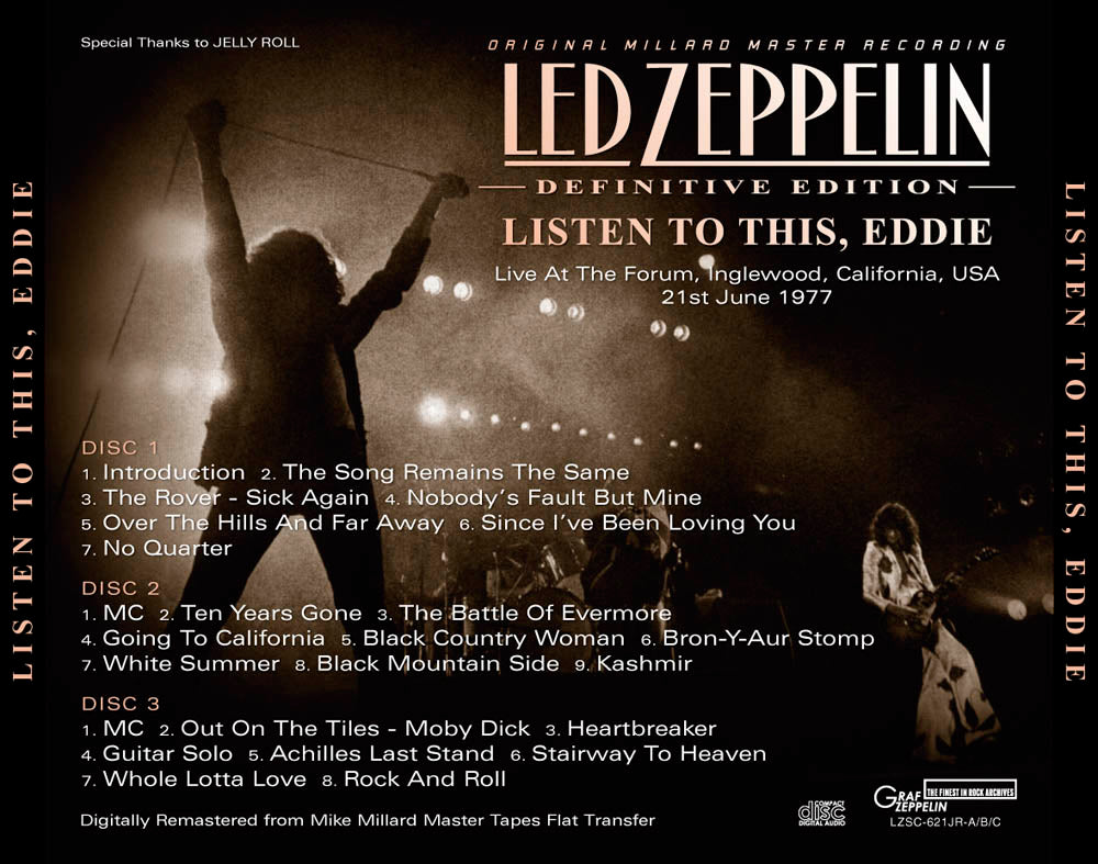 LED ZEPPELIN / LISTEN TO THIS, EDDIE Defintive Edition (3CD