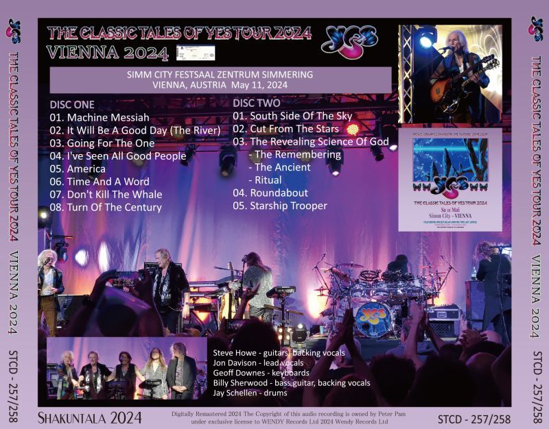 YES / CLASSIC TALES OF YES TOUR 2024 VIENNA (2CD)