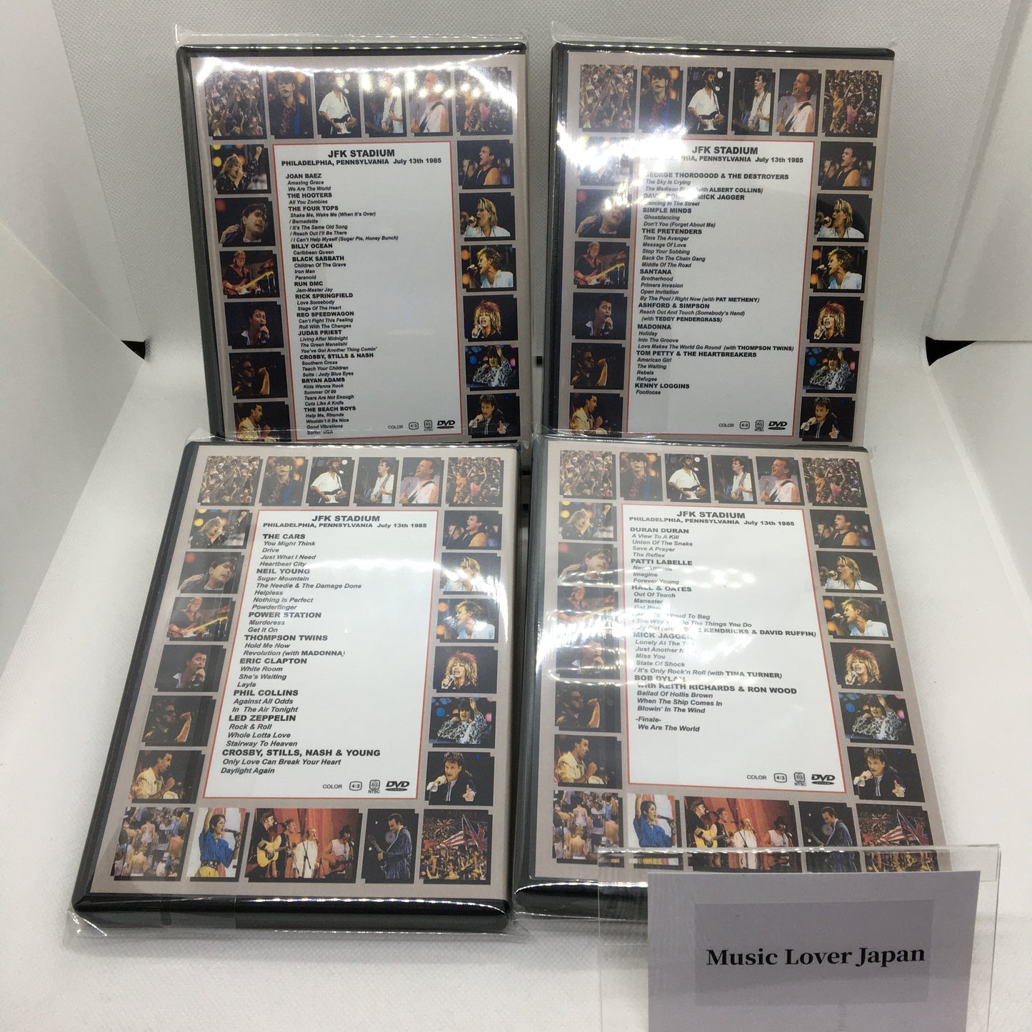 Various Artists Live AID JFK Stadium Philadelphia 1985 Vol.1-4 Set 4DVDR