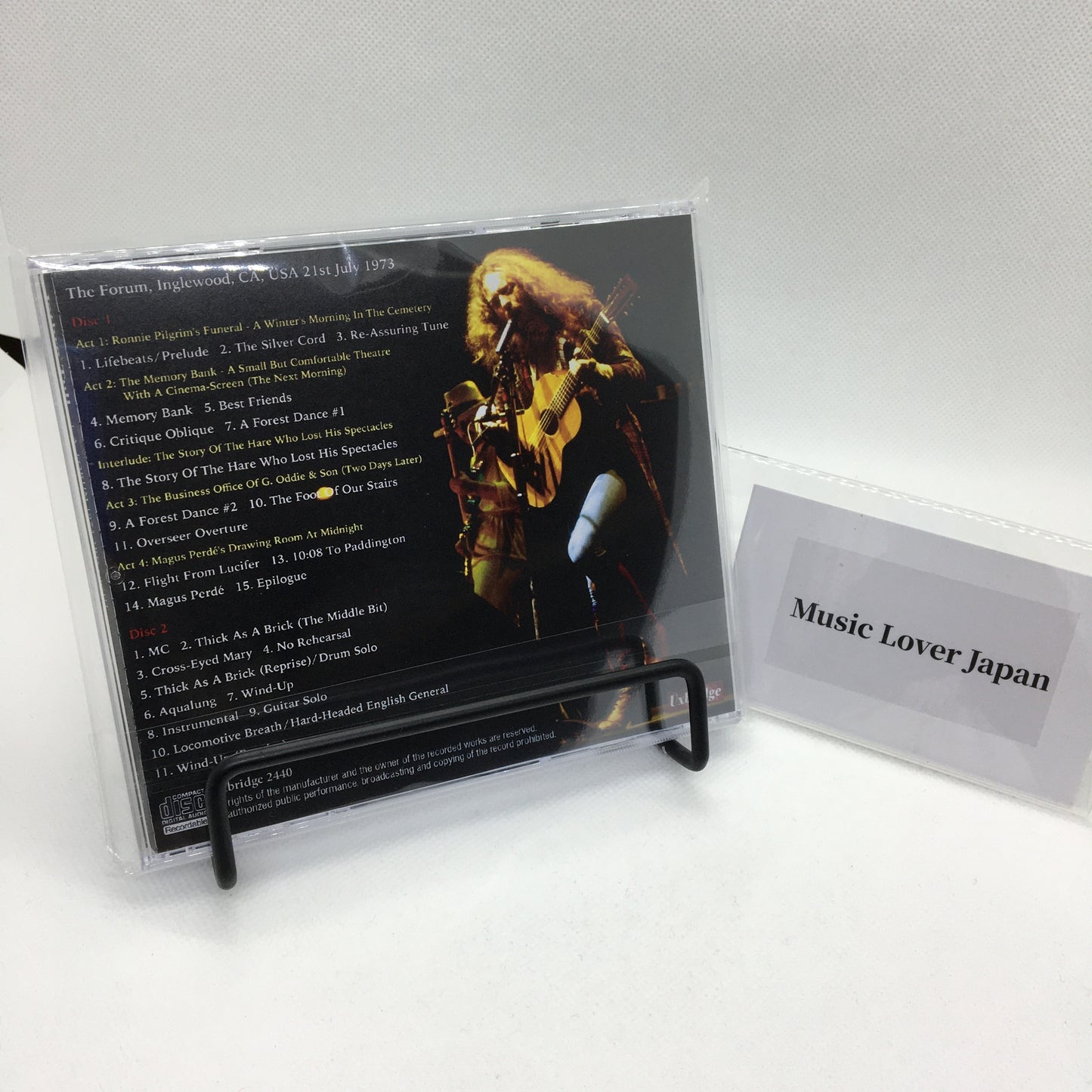 JETHRO TULL / L.A. FORUM 1973 3RD NIGHT BARRY GOLDSTEIN MASTER (2CDR)