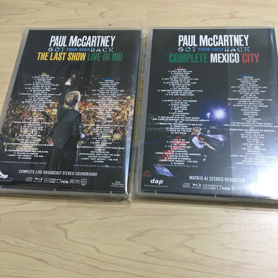 PAUL McCARTNEY / GOT BACK TOUR 2023 RIO u0026 MEXICO CITY SET (5CD+2BD) – Music  Lover Japan