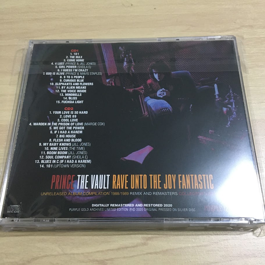 Prince The Vault Rave Unto The Joy Fantastic 2CD Unreleased Album 1988 1989 PGA