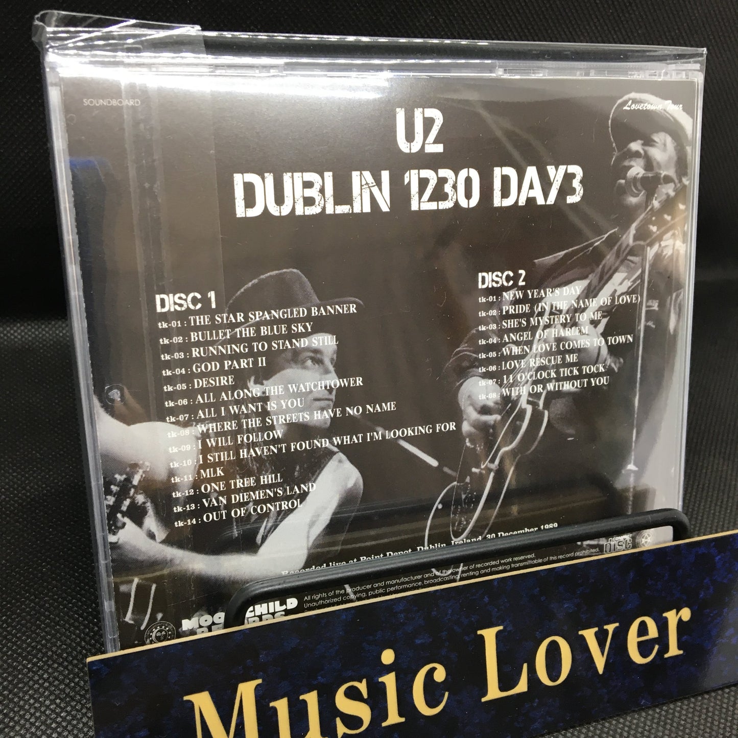U2 Dublin LOVE COMES TO TOWN TOUR 1989 4 Titles 8CD Set Soundboard Moonchild