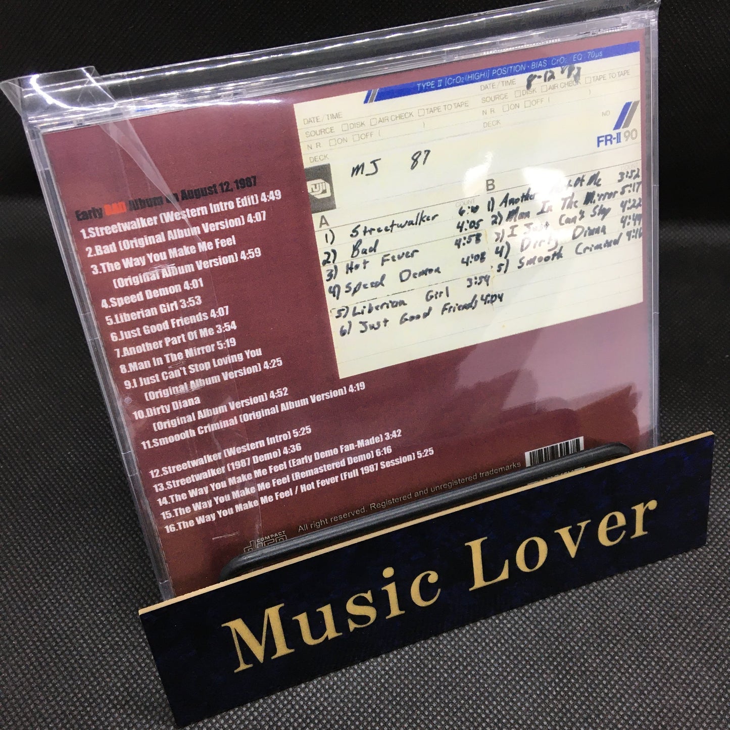 Michael Jackson / Bad Sessions Definitive Edition Vol.11 (1CDR)