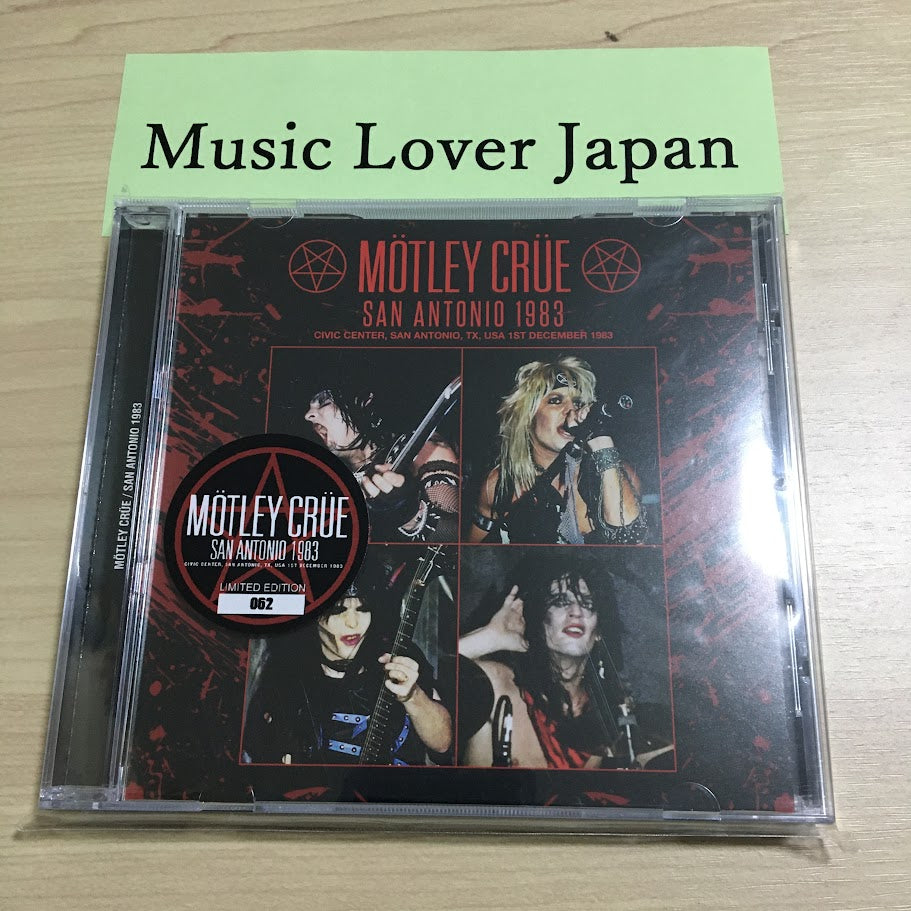 MOTLEY CRUE / SAN ANTONIO 1983 SOUNDBOARD (1CD+1DVDR) – Music Lover Japan