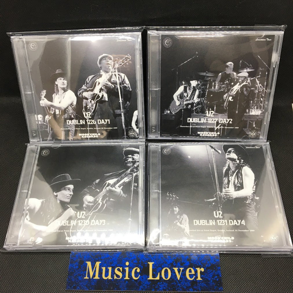 U2 Dublin LOVE COMES TO TOWN TOUR 1989 4 Titles 8CD Set Soundboard Moonchild