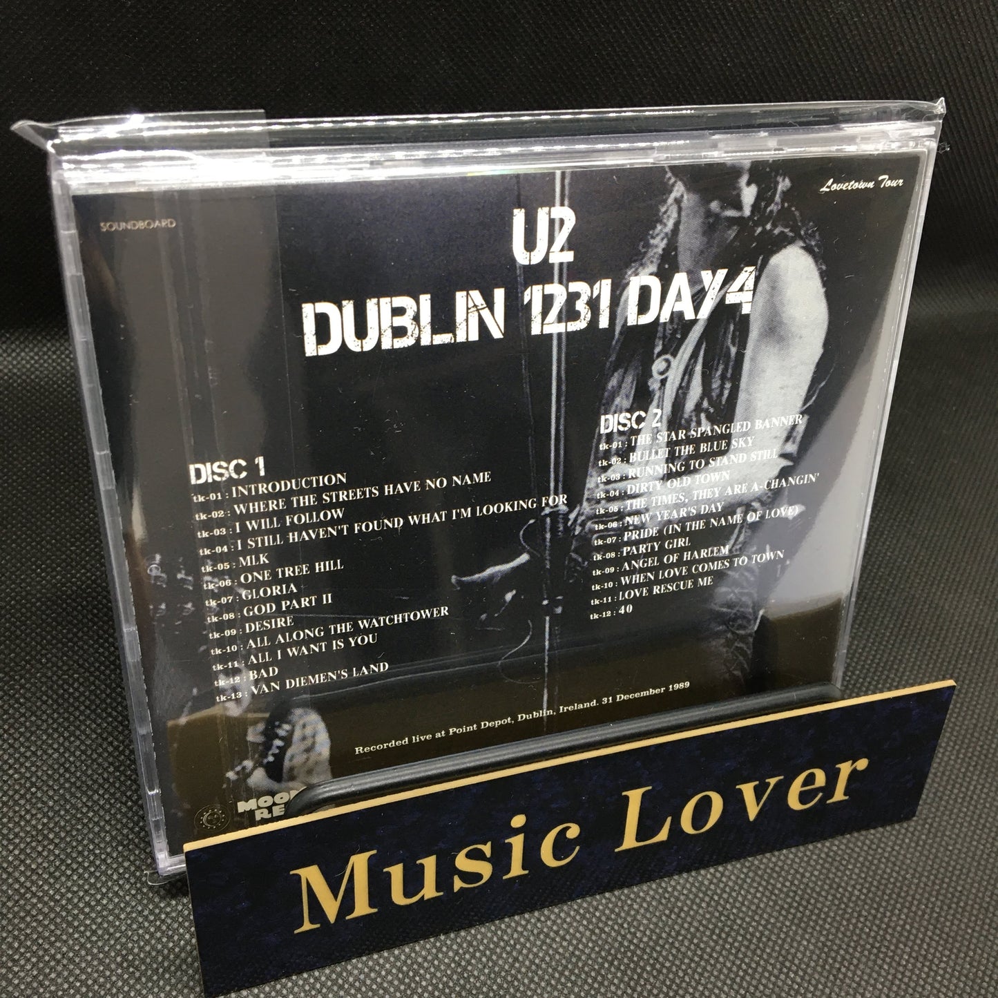 U2 Dublin LOVE COMES TO TOWN TOUR 1989 4 Titles 8CD Set Soundboard Moonchild