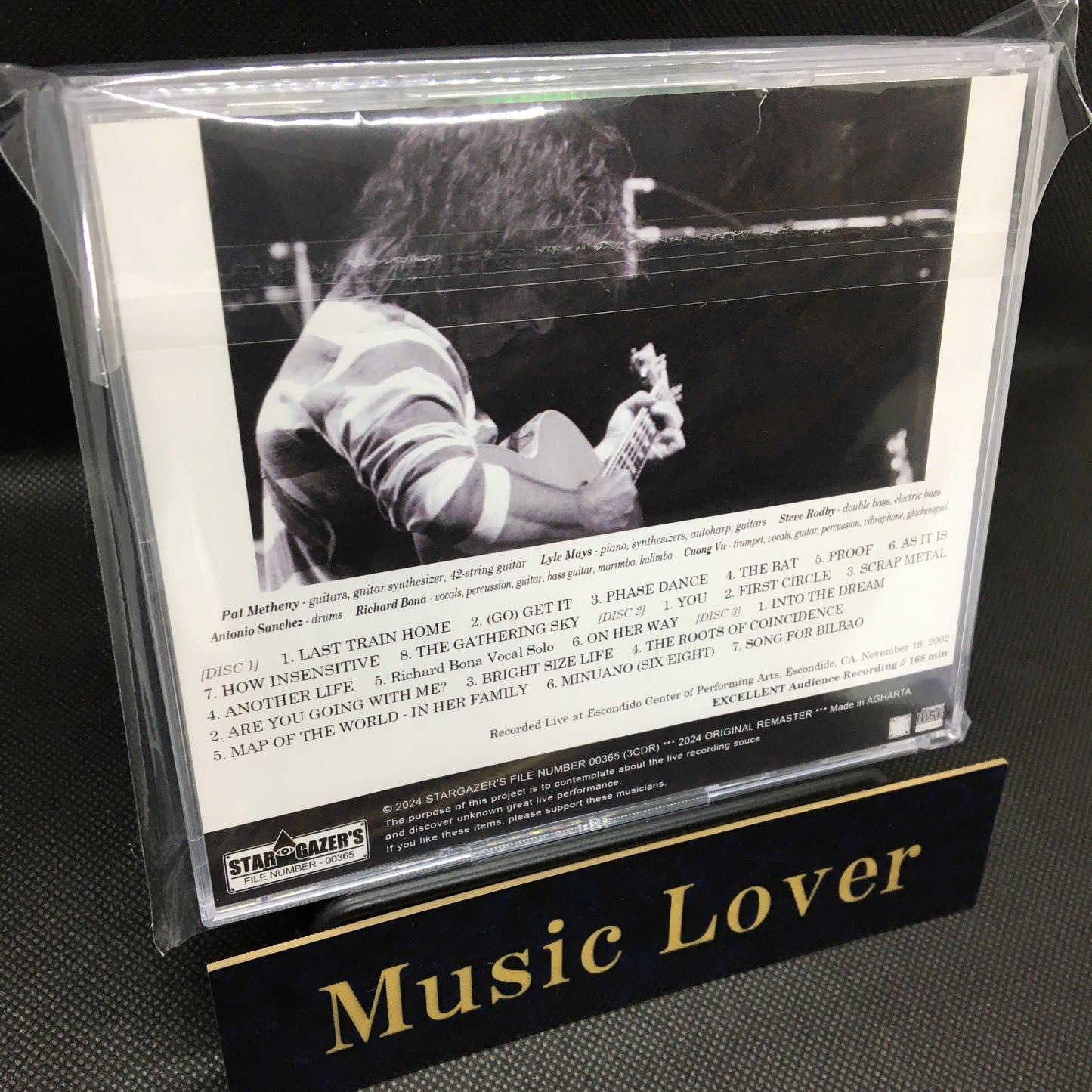 PAT METHENY GROUP / LIVE IN ESCONDIDO 021119 (3CDR)