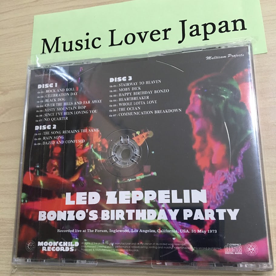 Led Zeppelin Bonzo's Birthday Party 3CD 17 Tracks Moonchild Records