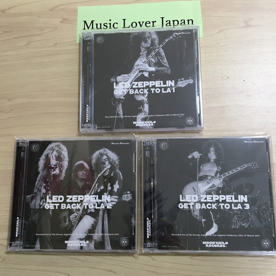 Led Zeppelin Get Back To LA 1 & 2 & 3 1975 3 Set 9CD Moonchild