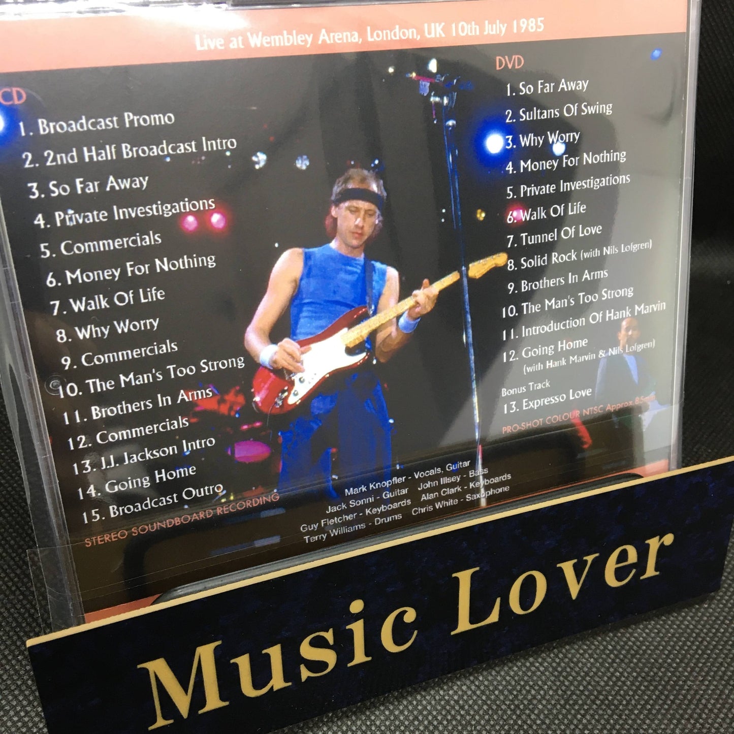 DIRE STRAITS / WEMBLEY ARENA 1985 STEREO SOUNDBOARD (1CDR+1DVDR)