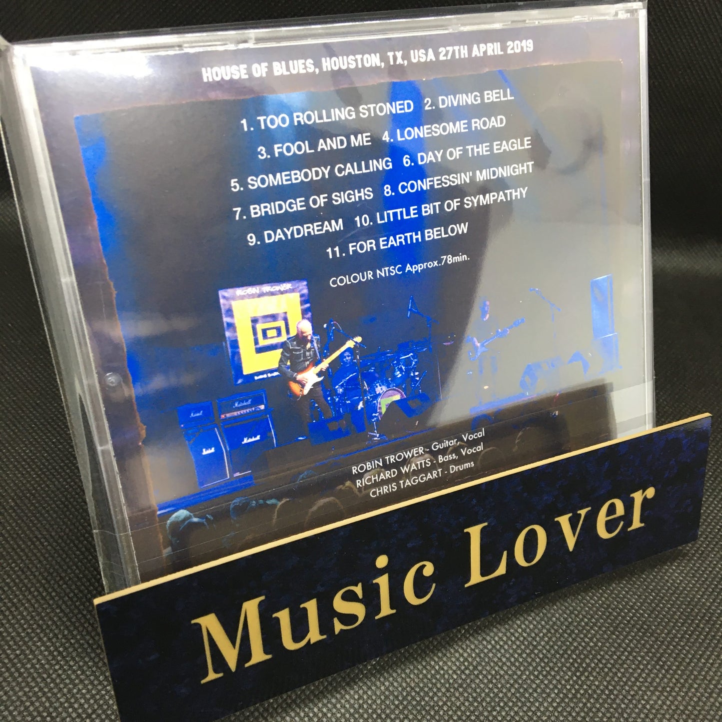 ROBIN TROWER / HOUSE OF BLUES HOUSON 2019 (1DVDR)