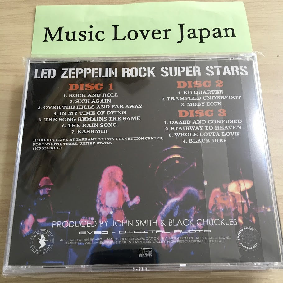 Led Zeppelin / Rock Super Stars 3CD EMPRESS VALLEY – Music Lover Japan