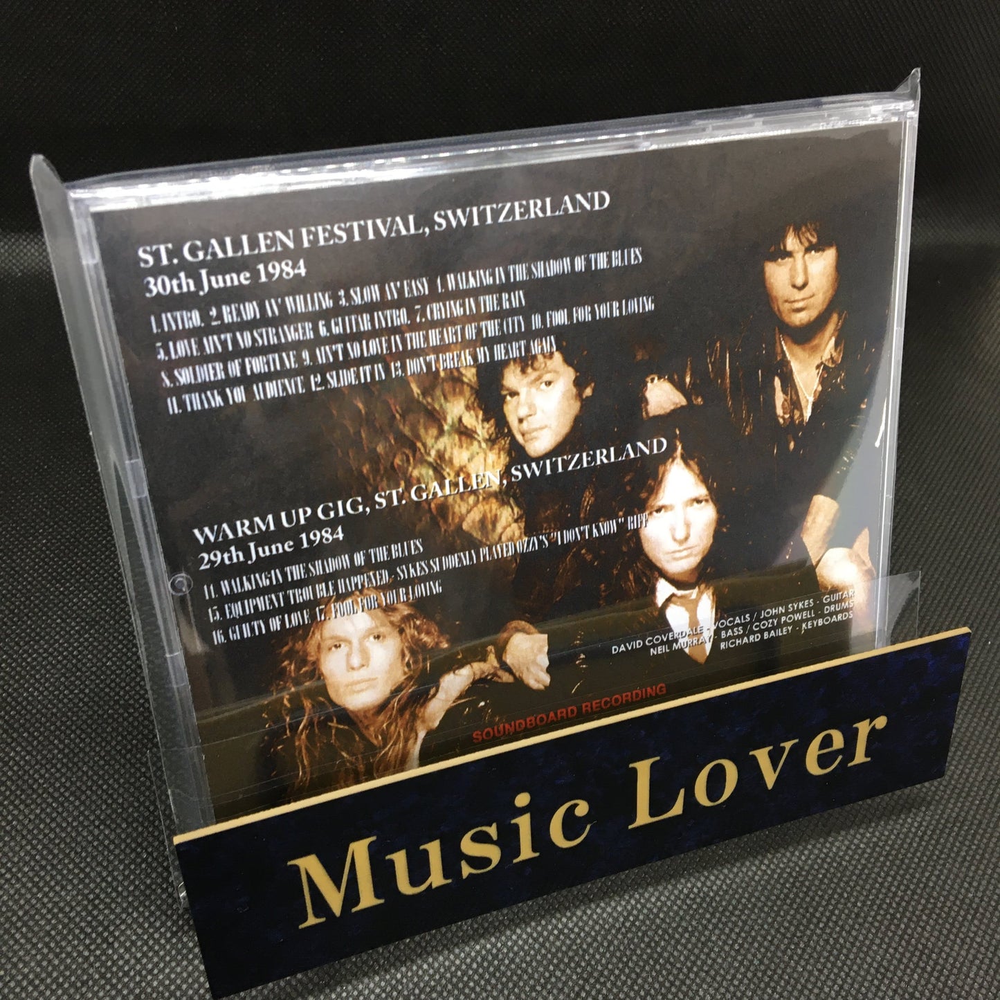 WHITESNAKE / ST. GALLEN 1984 SOUNDBOARD (1CDR)