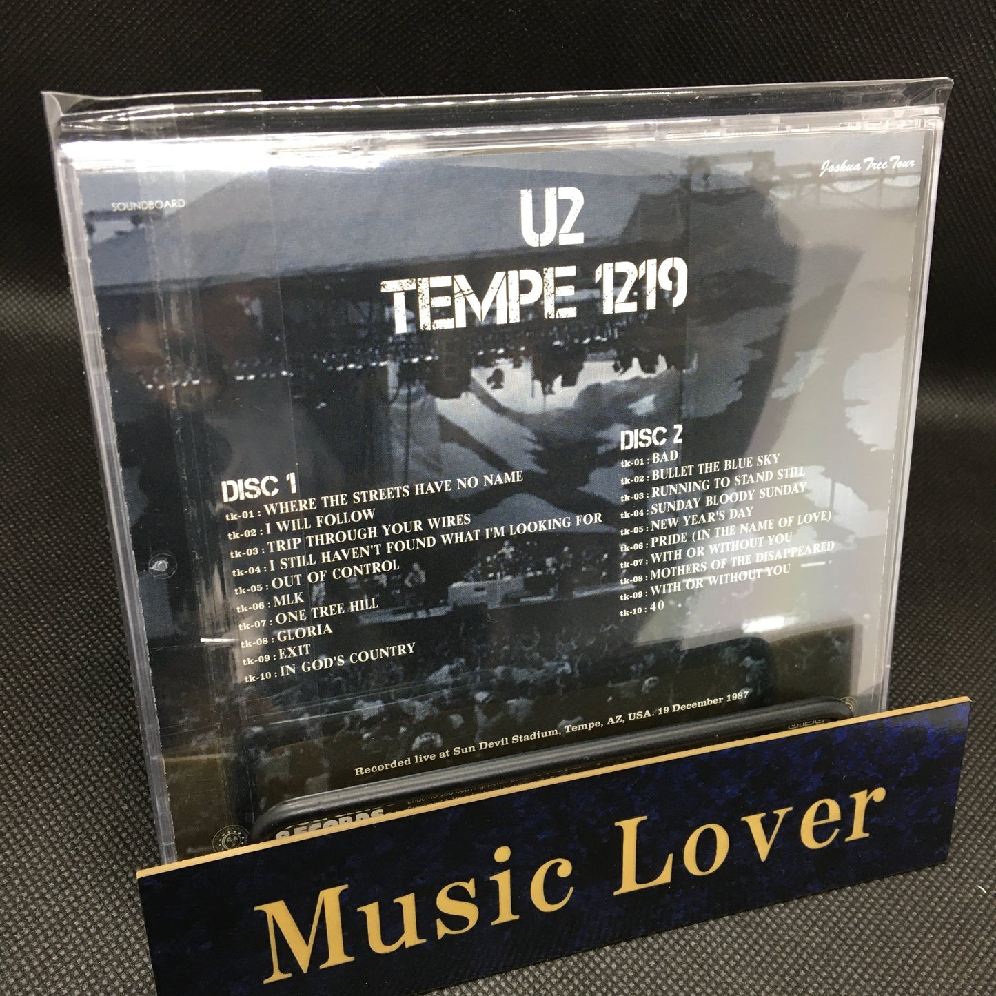 U2 Tempe 1219 Joshua Tree Tour 1987 2CD Moonchild Records