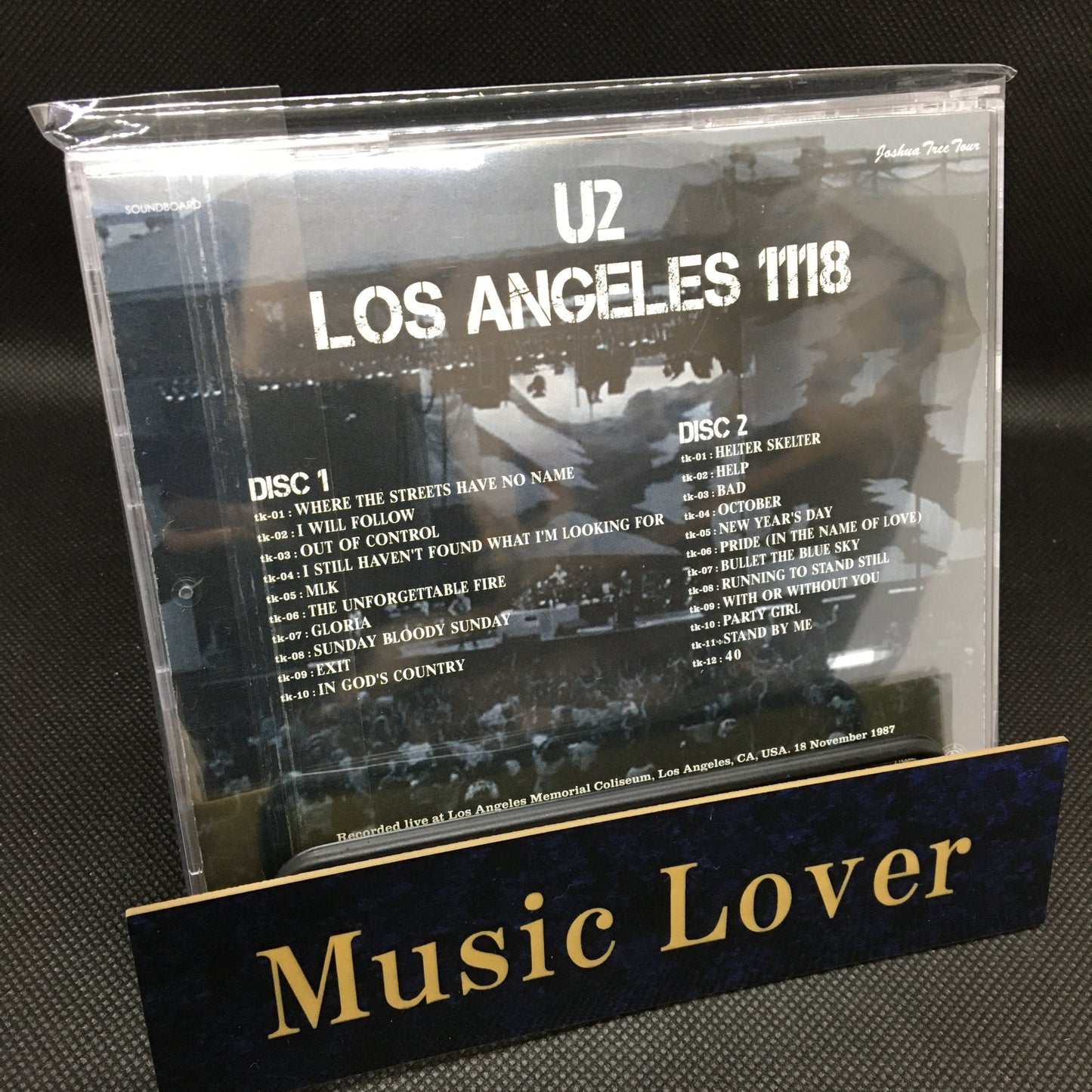 U2 Los Angeles 1118 Joshua Tree Tour 1987 2CD Moonchild Records