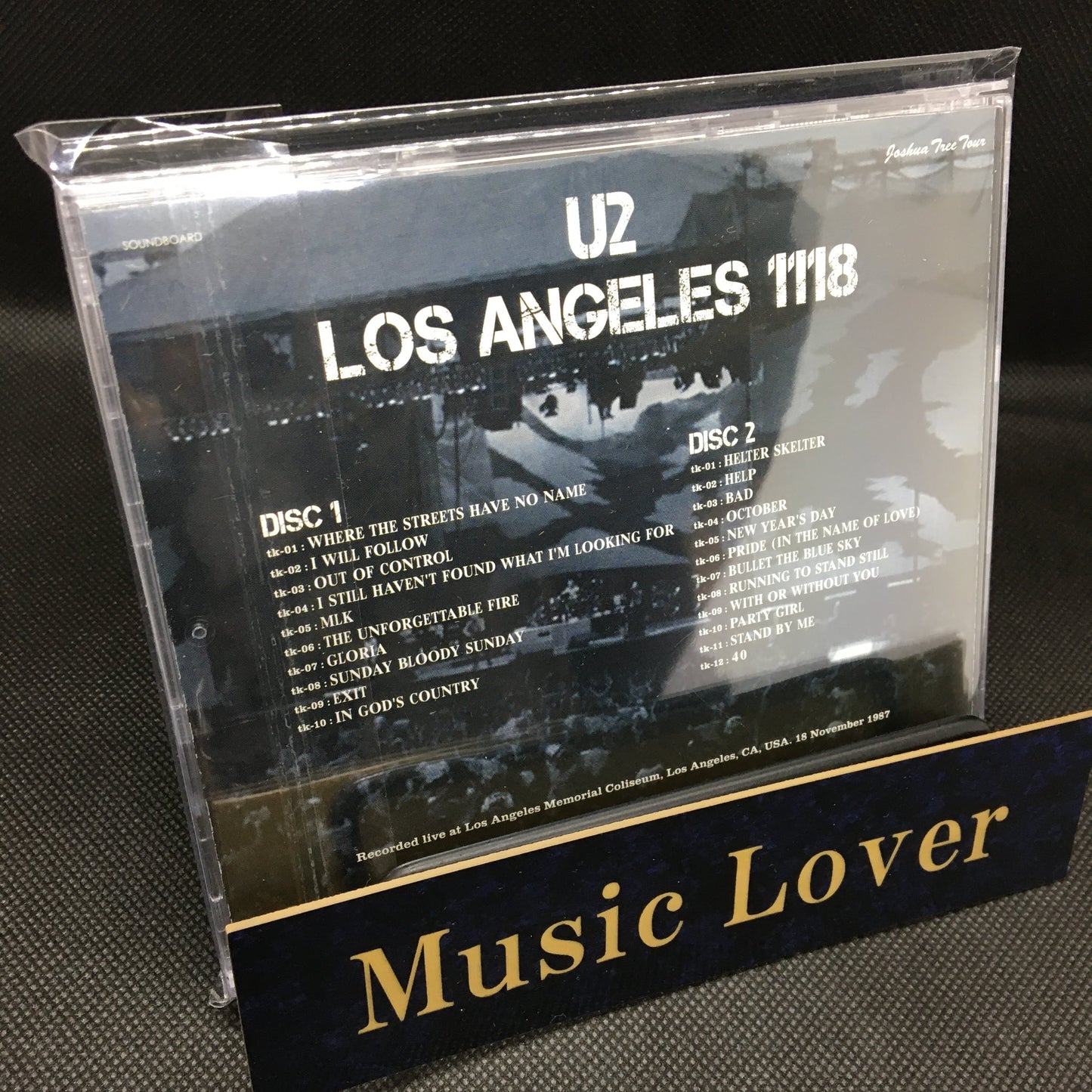 U2 Los Angeles 1118 Joshua Tree Tour 1987 2CD Moonchild Records