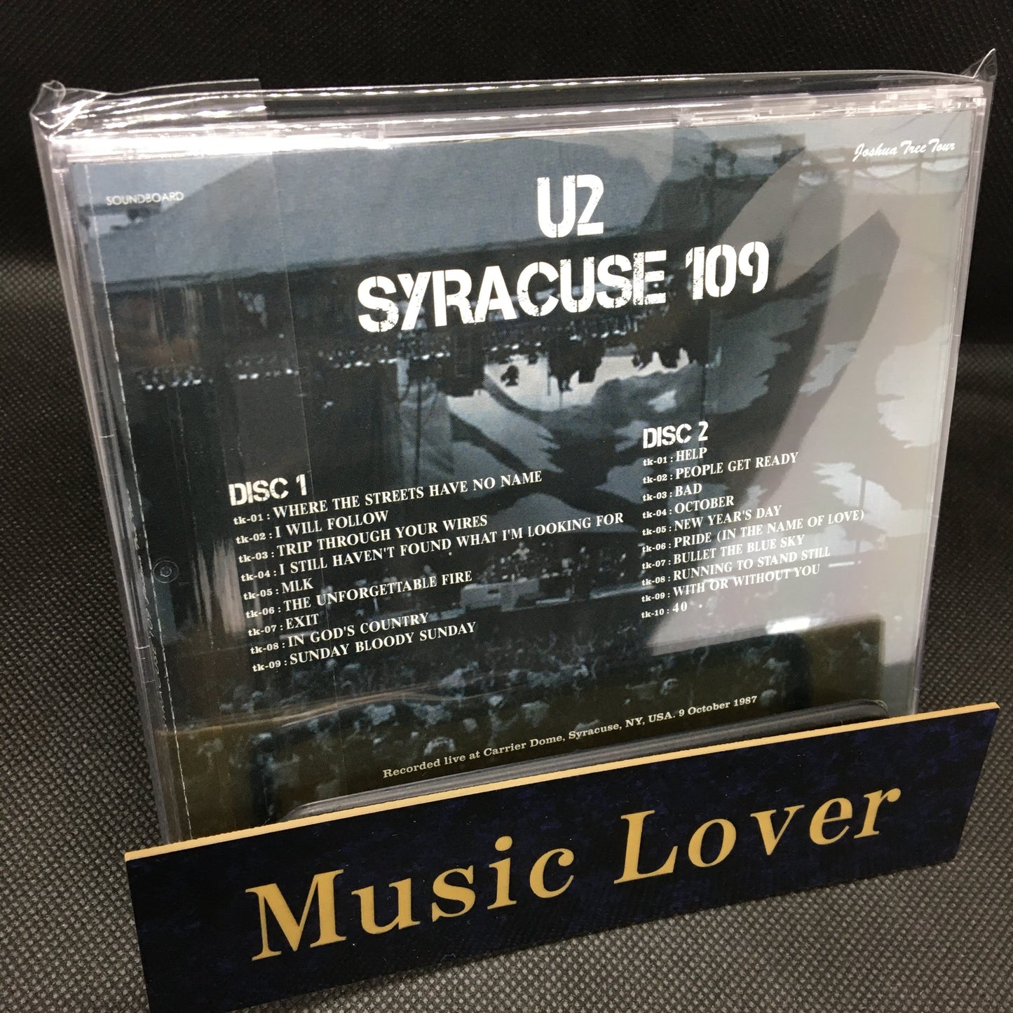 U2 Syracuse 109 Joshua Tree Tour 1987 2CD Soundboard Moonchild Records