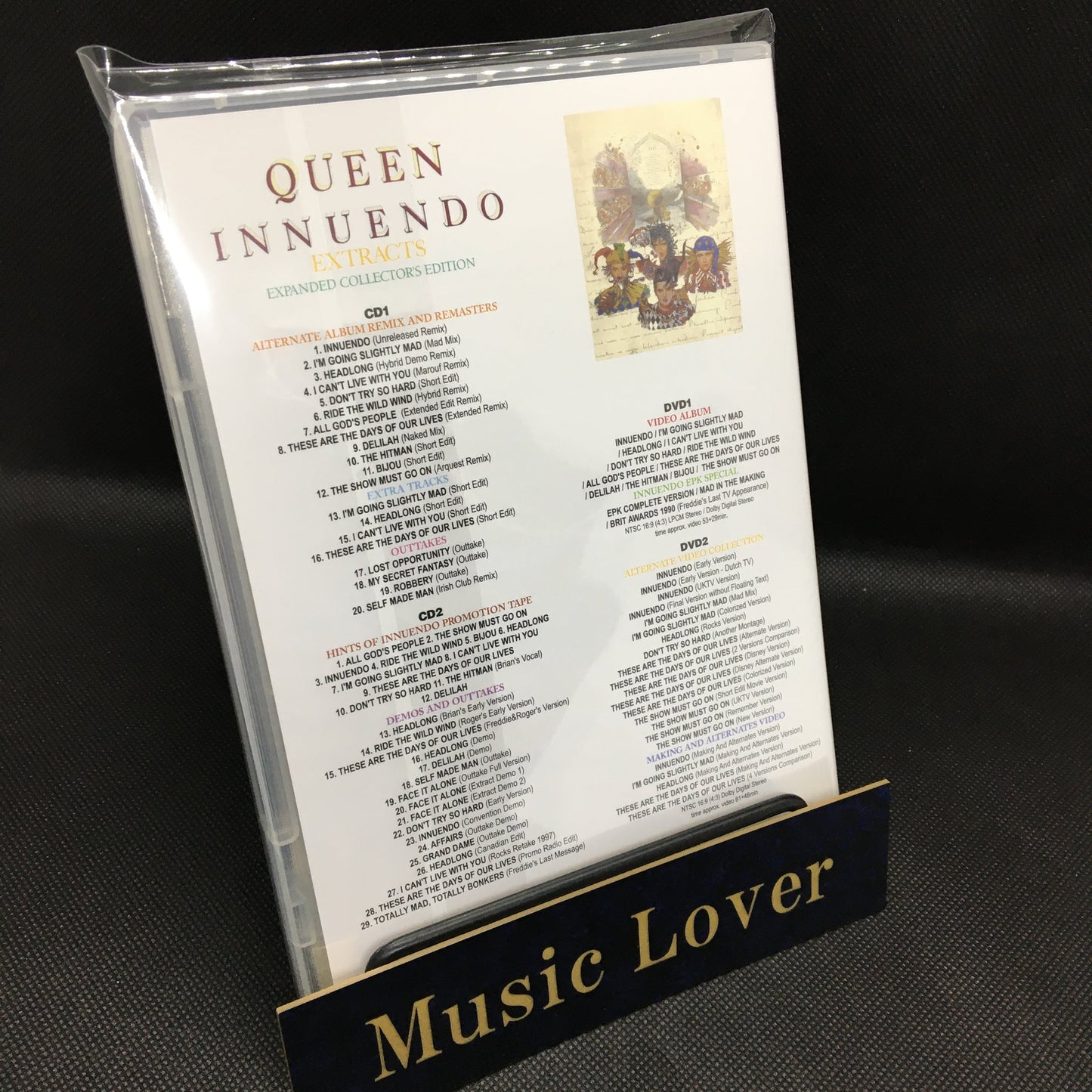 QUEEN / INNUENDO ARTIFACTS & EXTRACTS EXPANDED COLLECTOR'S EDITION (4CD+3DVD)