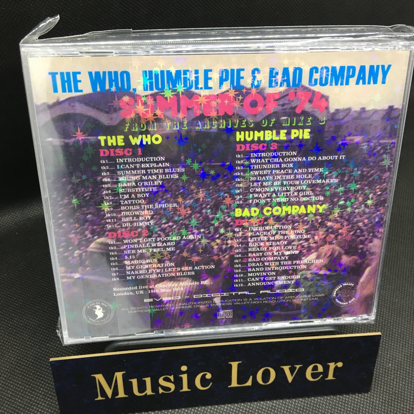THE WHO HUMBLE PIE & BAD COMPANY / SUMMER OF '74 (4CD)