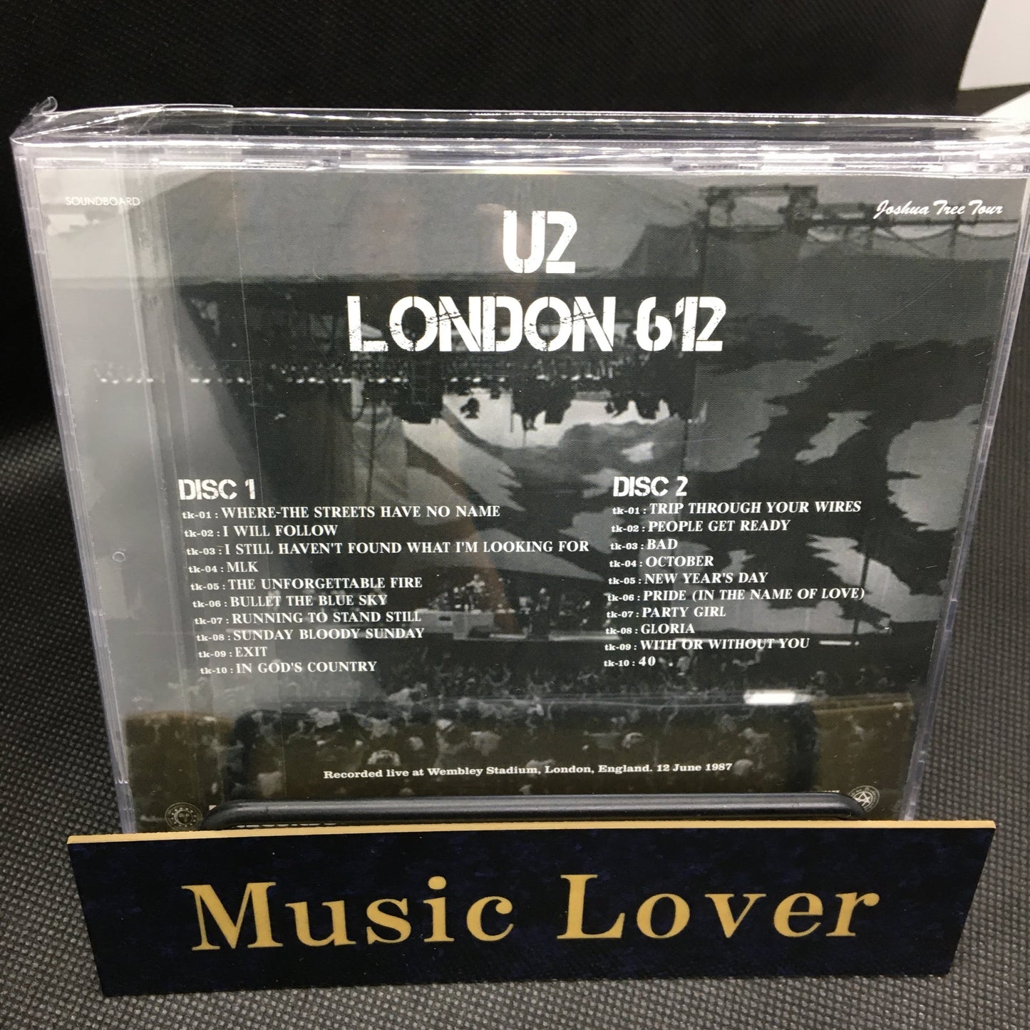 U2 London 612 Joshua Tree Tour 1987 2CD Moonchild Records