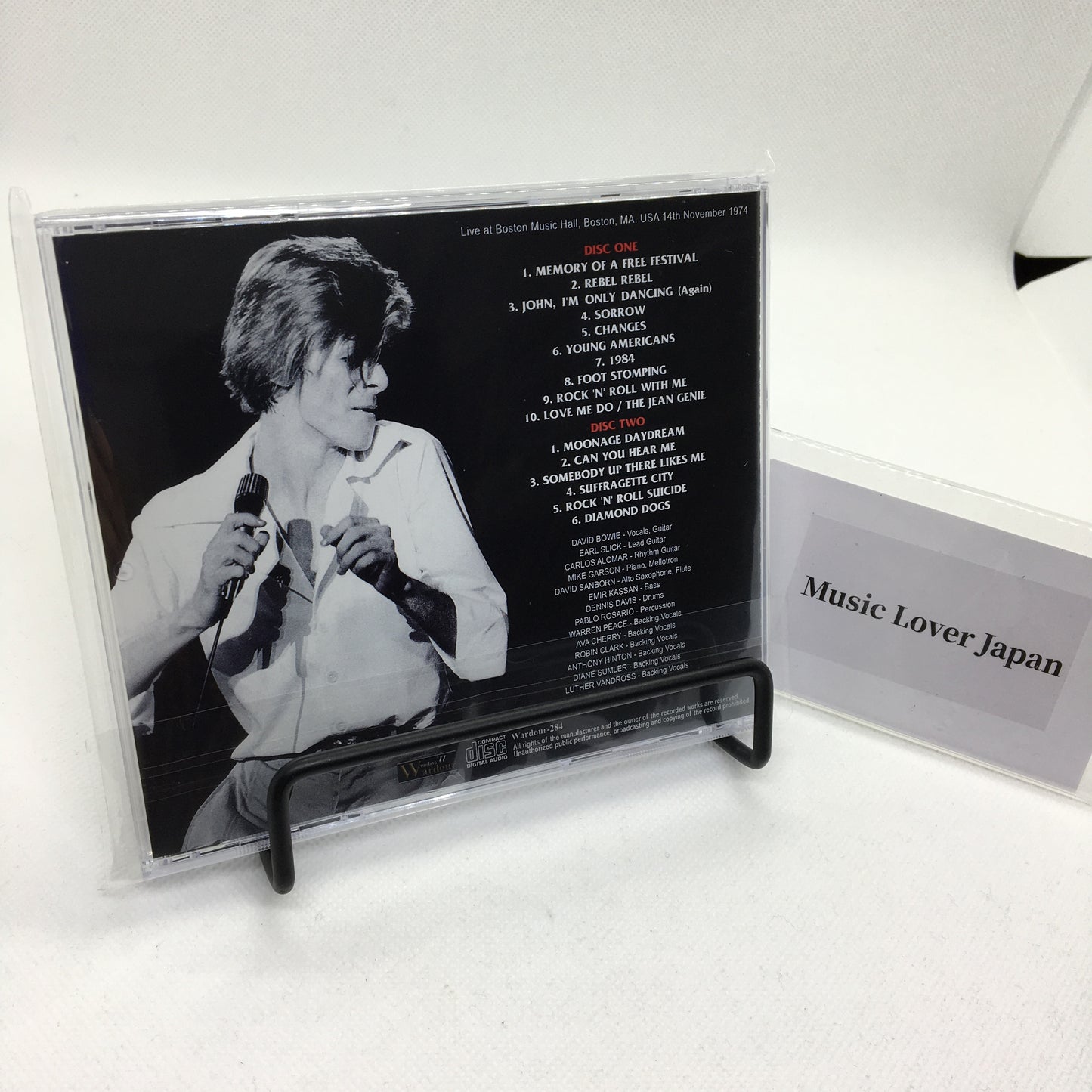 DAVID BOWIE / BOSTON NOVEMBER 1974 JOE MALONEY MASTER (2CD)