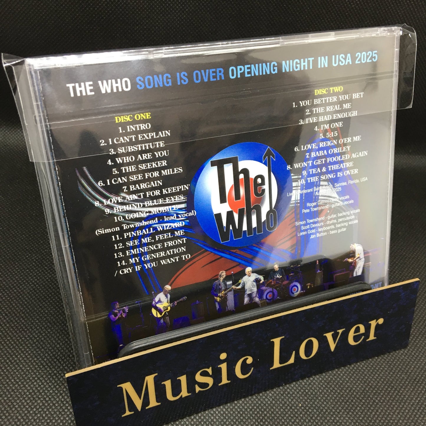 THE WHO / THE SONG IS OVER OPENING NIGHT IN USA 2025 (2CDR)