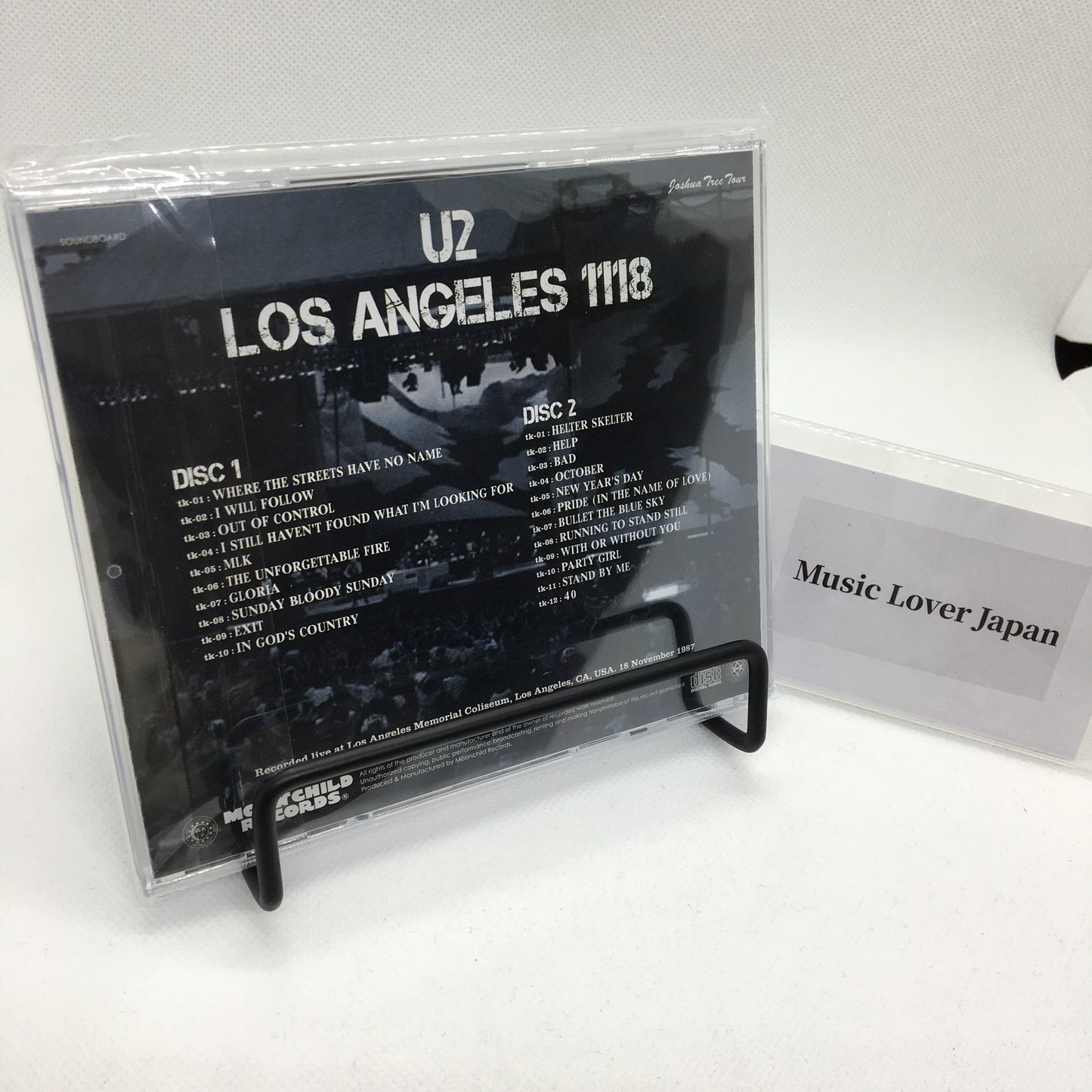 U2 Los Angeles 1118 Joshua Tree Tour 1987 2CD Moonchild Records