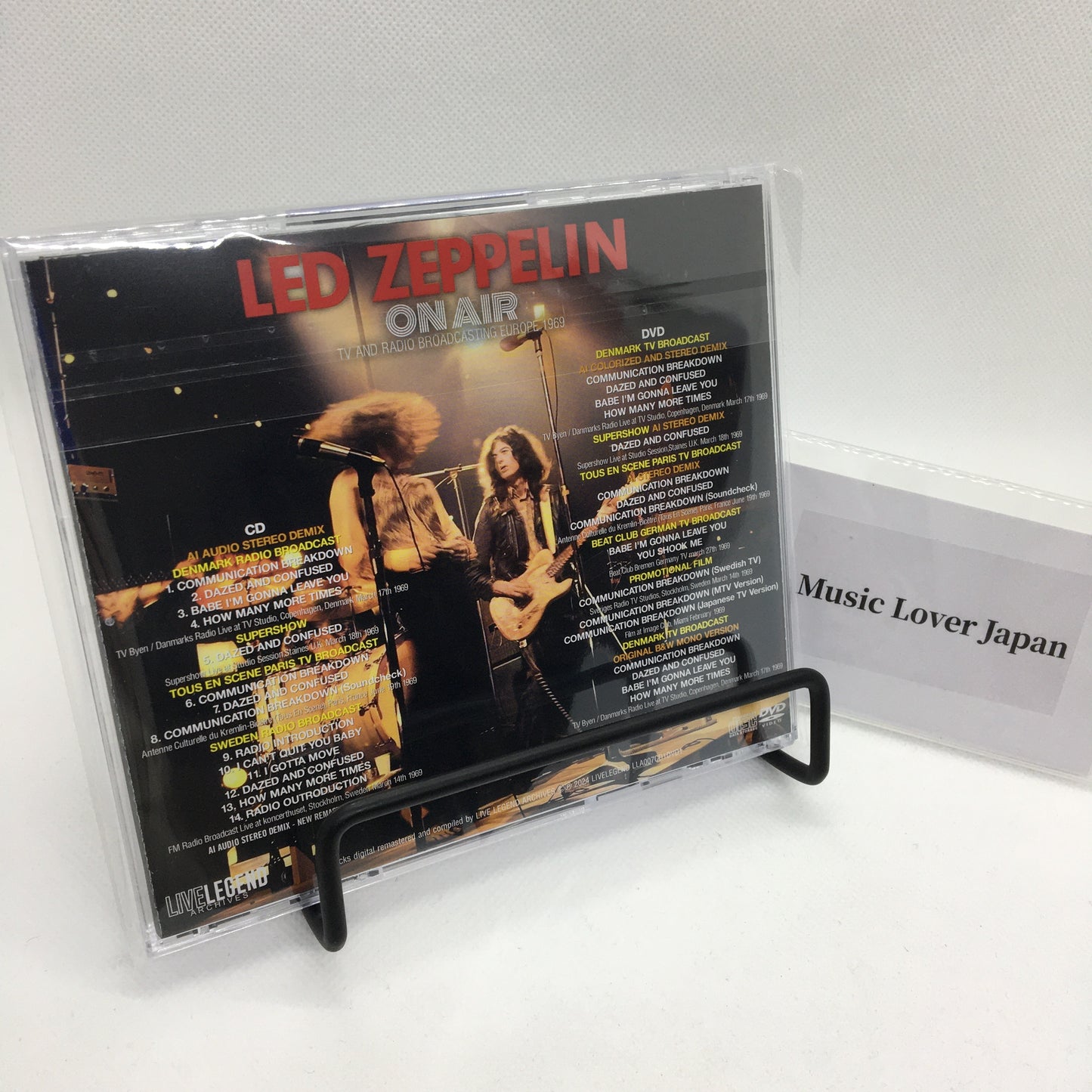 LED ZEPPELIN / ON AIR TV AND RADIO BROADCASTING EUROPE 1969 CD&DVD SPECIAL EDITION (1CD+1DVD)